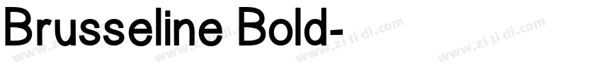 Brusseline Bold字体转换